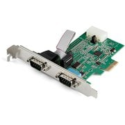 シリアル2ポート増設PCI Expressインターフェースカード/ロープロファイル対応/16950 UART内蔵/2x RS232C PCIe拡張カード/Windows & Linux対応 PEX2S953