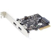 2ポートUSB-A増設PCI Expressインターフェースカード/各ポートで10Gbpsに対応/USB 3.1 Gen 2(USB 3.2 Gen 2)準拠PCIe拡張カード/標準&ロープロファイル対応/Windows, macOS, Linux対応 PEXUSB312A3