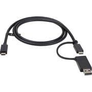 USBCCADP [USB Type-C ケーブル/1m/USB-C - USB-A変換アダプタ付き/USB-C - USB-C （10Gbps ＆ 100W PD対応）/USB-A - USB-C （5Gbps対応）/USB-C ＆ USB-A対応ドッキングステーション用ケーブル]