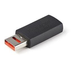 USB充電特化アダプタ/USB-A[メス] - USB-A[オス]/充電のみ対応/USBデータ通信機能カット対応データブロッカーアダプタ USBSCHAAMF