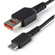 USB充電特化ケーブル/1m/USB-A[オス] - USB-C[オス]/USBデータ通信機能カット対応データブロッカーケーブル/給電のみ対応Type-A - Type-C変換ケーブル USBSCHAC1M