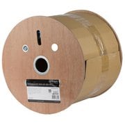 自作用Cat6a LANケーブル 304.9m ブルー 単線 CMR難燃グレード対応 リール巻き箱入りタイプ WIRC6ASPATBL