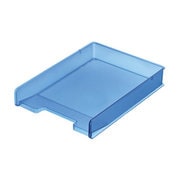 ファイルトレー A4 縦 頑丈 丈夫 プラスチック クリアファイル対応 ブルー SDT-PCCBL