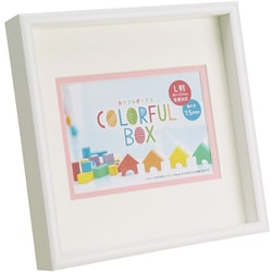 カラフルBOXフレーム 1717 L判 ピンク CFBX-1717-PK