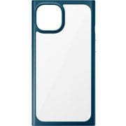 PG-21KGT08NV [iPhone 13用 ガラスタフケース スクエアタイプ ネイビー]