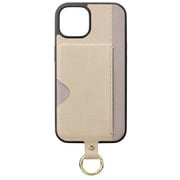 PG-21KPT05BE [iPhone 13用 ポケット付 ハイブリッドタフケース ベージュ]