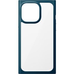 PG-21NGT08NV [iPhone 13 Pro用 ガラスタフケース スクエアタイプ ネイビー]