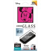 PG-DGL21K02MNE [iPhone 13用 抗菌液晶全面保護ガラス ミニーマウス]