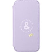 PG-WGF21K01TAJ [iPhone 13用 ガラスフリップケース トムとジェリー/パープル]
