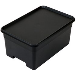 収納ボックス オンボックス L フタ付き ブラック プラスチック OB-LBK
