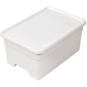 OB-LWH [収納ボックス オンボックス L フタ付き ホワイト プラスチック]