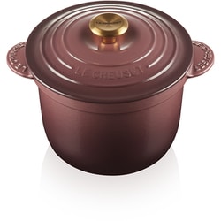 新品　ル・クルーゼ　ココット・エブリィ 20 フィグ (ゴールドツマミ) LE CREUSET - 新品 即日発送 ココット・エブリィ 20 フィグ