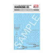HJM007D5 HJ モデラーズデカール マーキング 01 ミラーシルバー [プラモデル用品]