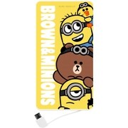 リチウムイオンポリマー充電器 4000mAh 2.1A BROWN＆MINIONS 集合 MINI-279A