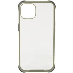6475IP161HB [iPhone 13用 ハイブリッドケース TPU/PC 衝撃吸収 カーキ]