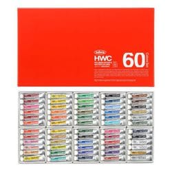 透明水彩絵具2号 60色セット W411