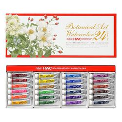 透明水彩絵具2号 24色ボダニカルアートセット W455