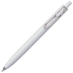 ゲルインクボールペン uni-ball one （ユニボール ワン） F 0.38mm ノック式 スタビライザー機構搭載 インク色：黒 本体色：無垢（Fグレー） UMNSF38F.37
