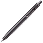 ゲルインクボールペン uni-ball one (ユニボール ワン) F 0.38mm ノック式 スタビライザー機構搭載 インク色:黒 本体色:消炭(Fブラック) UMNSF38F.24