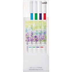 カラーシャープペン EMOTT pencil（エモットペンシル） 0.9mm シャープ4本+替芯セット NO.1 リフレッシュカラー M9EM4CL.NO1