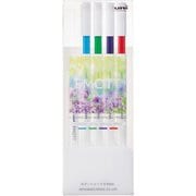 カラーシャープペン EMOTT pencil(エモットペンシル) 0.9mm シャープ4本+替芯セット NO.1 リフレッシュカラー M9EM4CL.NO1