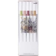 水性サインペン EMOTT(エモット) 5色セット No.10 ボタニカルカラー PEMSY5C.NO10