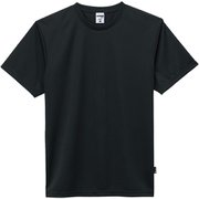4.3オンスドライＴシャツ（ポリジン加工） MS1154 16 ブラック 130サイズ [アウトドア トップス キッズ]