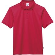 ベーシックドライポロシャツ（ポリジン加工） MS3120 3 レッド GLサイズ [フィットネス シャツ レディース]