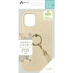 AC-P21M-SYG SG [iPhone 13 mini用 シャイニーバックカバーケース シャンパンゴールド]