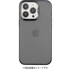 AC-P21P-LS BK [iPhone 13 Pro用 耐衝撃カメラガード&スタンド機能付きバックカバー ブラック]
