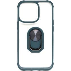 AC-P21P-TR GR [iPhone 13 Pro用 耐衝撃TPUフレーム+背面クリアPCバックカバーリング付き グリーン]
