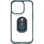 AC-P21P-TR GR [iPhone 13 Pro用 耐衝撃TPUフレーム+背面クリアPCバックカバーリング付き グリーン]