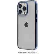 AC-P21P-SN BL [iPhone 13 Pro用 メタリックフレームクリアバックカバー ブルー]