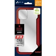 AC-P21-PC RD [iPhone 13用 耐衝撃アルミフレーム+背面クリアPCバックカバーレッド]