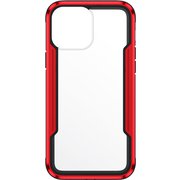 AC-P21P-PC RD [iPhone 13 Pro用 耐衝撃アルミフレーム+背面クリアPCバックカバーレッド]