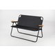 OUTDOOR FOLDING BENCH BLACK