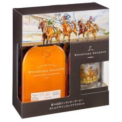 WOODFORD RESERVE 750ml ボトルデザインロックグラスセット
