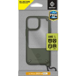 ヨドバシ.com - エレコム ELECOM PM-A21ANEST3KH [iPhone13 mini用 耐衝撃 ハイブリッドケース NESTOUT  Lake ストラップ付 背面クリア オリーブ] 通販【全品無料配達】