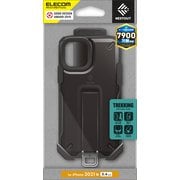 PM-A21ANESTTBK [iPhone13 mini用 耐衝撃ケース ホルダー付 NESTOUT Trekking ストラップホール付 ブラック]