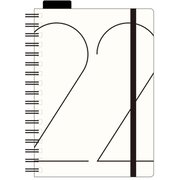 ダイアリー 2022年 マンスリー リングノート CUOIO A6サイズ アイボリー DMA61-C1-21