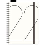 ダイアリー 2022年 マンスリー リングノート CUOIO B6サイズ アイボリー DMB62-C1-21