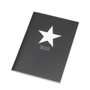 手帳 2022年 マンスリー ノート ダイアリー STAR B6サイズ ブラック DME-S1-02