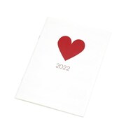 手帳 2022年 マンスリー ノート ダイアリー CUORE A5サイズ ホワイト DMD-H1-01