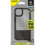 PM-A21BNEST3BK [iPhone13用 ハイブリッドケース NESTOUT Lake ブラック]