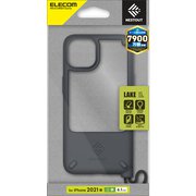 PM-A21BNEST3GY [iPhone13用 ハイブリッドケース NESTOUT Lake グレー]