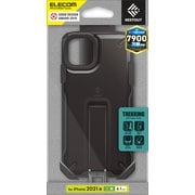 PM-A21BNESTTBK [iPhone13用 ハイブリッドケース NESTOUT Trekking ストラップホール付 ブラック]