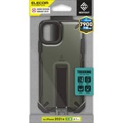 PM-A21BNESTTKH [iPhone13用 ハイブリッドケース NESTOUT Trekking ストラップホール付 オリーブ]
