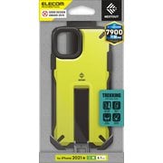 PM-A21BNESTTYL [iPhone13用 ハイブリッドケース NESTOUT Trekking ストラップホール付 ライムイエロー]