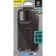 PM-A21CNESTTBK [iPhone13 Pro用 ハイブリッドケース NESTOUT Trekking ストラップホール付 ブラック]