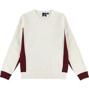 CL5LUJ02 L WHT [撥水ジャガードクルーネックニット レディース Lサイズ ホワイト]